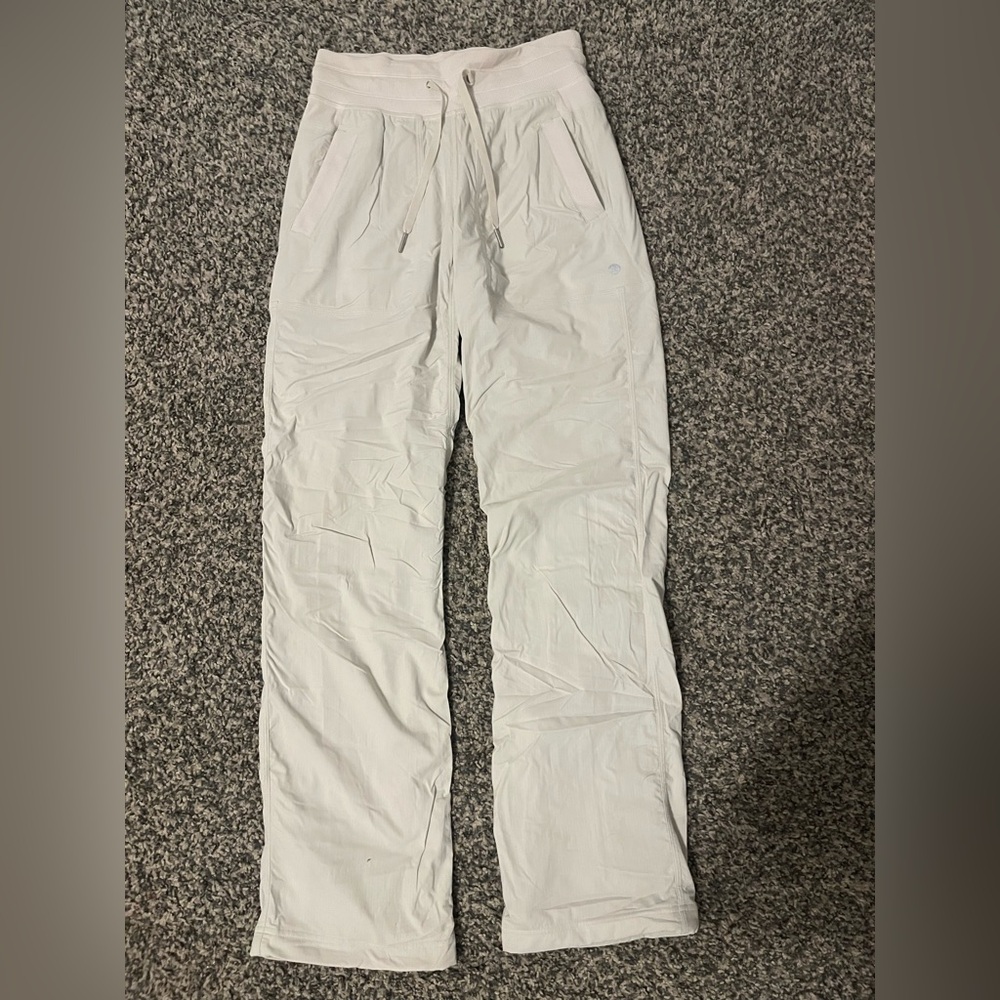 Lululemon dance studio mid rise pants in light ivory